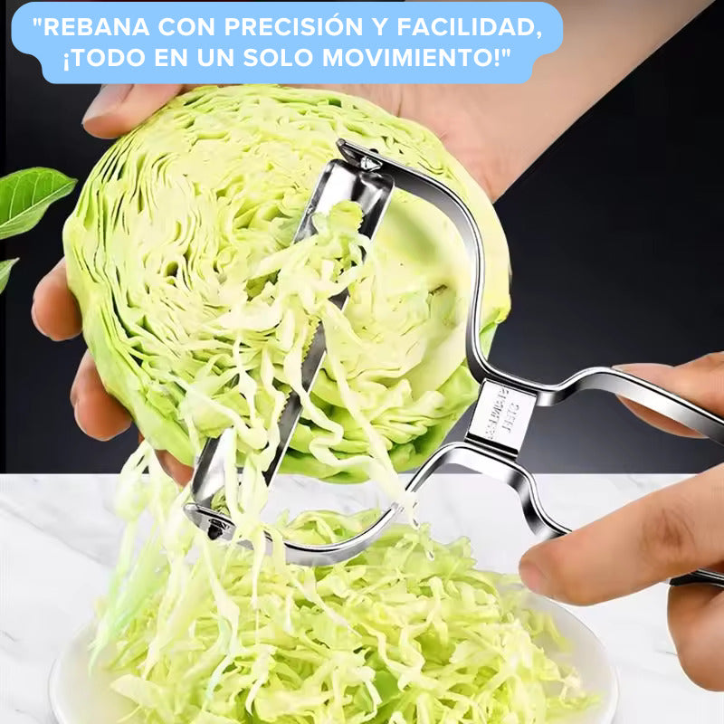 Pelador Multifuncional 2/3 en 1 Frutas y Verduras (Pela Rebana Descorazona) Acero Inox