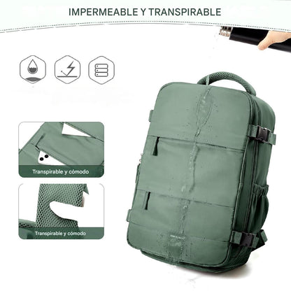 Mochila para Viaje-Cabina-Laptop Unisex 20-35L (40x20x25cm)