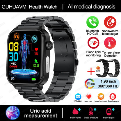 Smartwatch Unisex Monitor Salud (Glicemia, Corazón y más) Android IOS