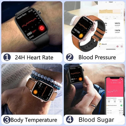 Smartwatch Unisex Monitor Salud (Glicemia, Corazón y más) Android IOS