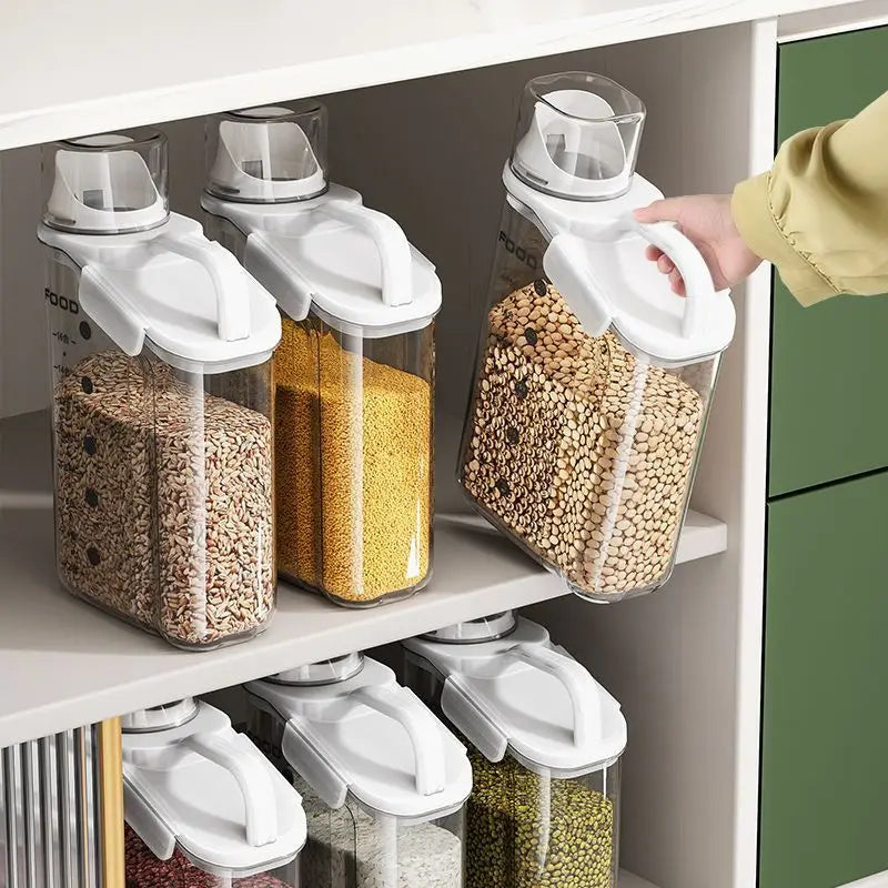 Contenedor Organizador Dispensador Arroz Lentejas Cereal y Mucho Más