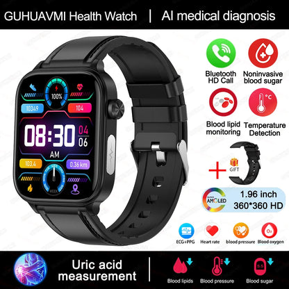 Smartwatch Unisex Monitor Salud (Glicemia, Corazón y más) Android IOS