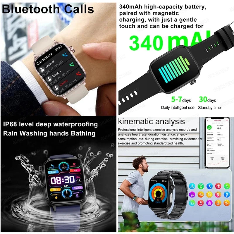 Smartwatch Unisex Monitor Salud (Glicemia, Corazón y más) Android IOS