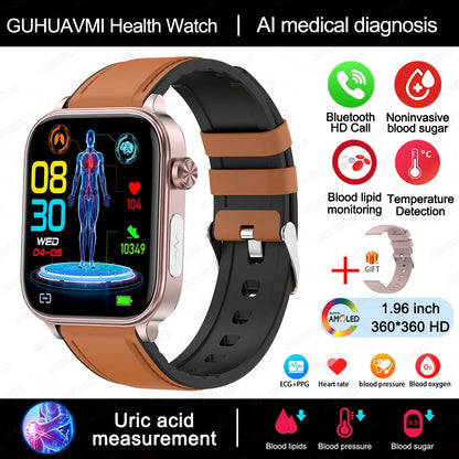 Smartwatch Unisex Monitor Salud (Glicemia, Corazón y más) Android IOS