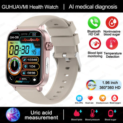 Smartwatch Unisex Monitor Salud (Glicemia, Corazón y más) Android IOS