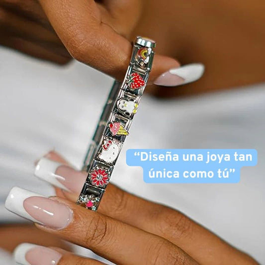 Brazalete Premium Ajustable Italiano Acero